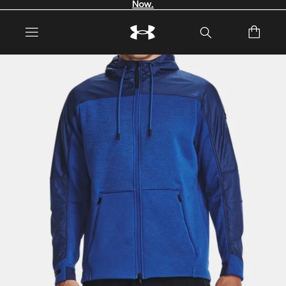 - Under Armour swacket sweater blue large men's - Picture 9 of 15